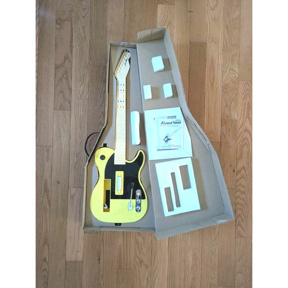 Guitar Hero 2008 Nyko Front Man Nintendo Wii Guitar Controller Yellow w/ Box - Picture 1 of 4